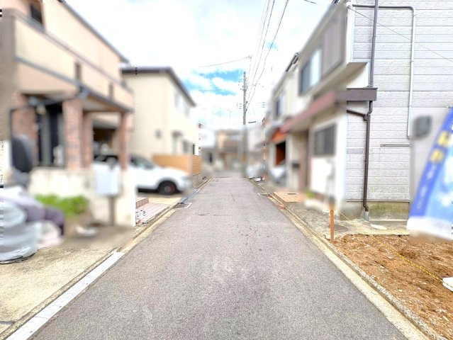 限定１区画◆京阪・ＪＲ・近鉄の３沿線アクセス地◆建築条件無し売土地◆京都市伏見区桃山町丹下の前面道路含む現地写真|前道含む現地