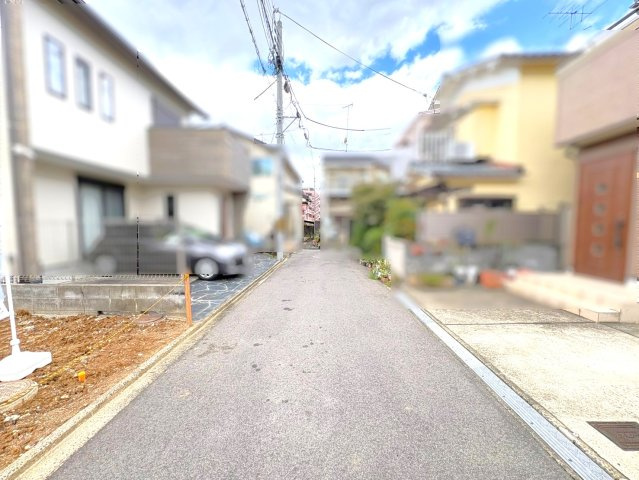 限定１区画◆京阪・ＪＲ・近鉄の３沿線アクセス地◆建築条件無し売土地◆京都市伏見区桃山町丹下の前面道路含む現地写真|前道含む現地