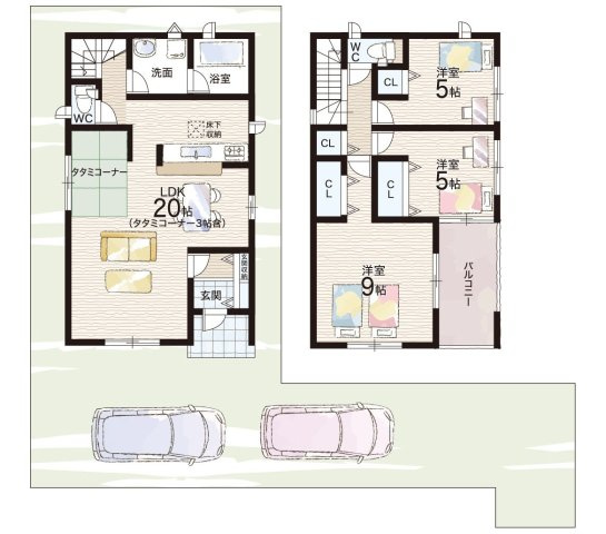 ◆羽曳野市島泉　第7期　新築一戸建ての間取り|2号地