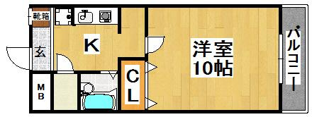 【間取り】 | コーポ大美野