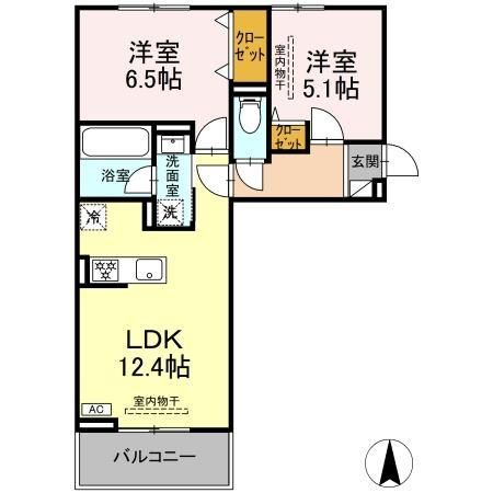 【間取り】 | クレール林５