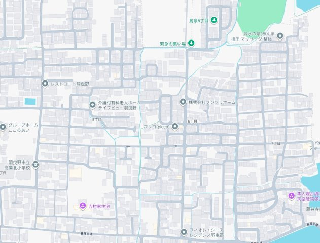 羽曳野市島泉　第7期　新築一戸建ての地図