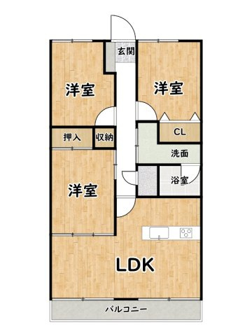 リベール上大野【収】の間取り