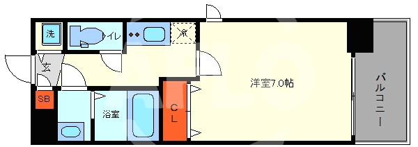 フォーリアライズ南堀江ヴィータの間取り|フォーリアライズ南堀江ヴィータ　間取り
