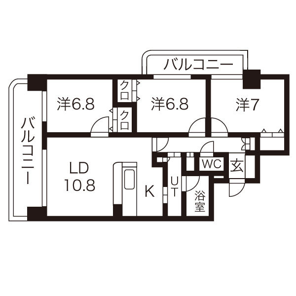 アビタシオンみなみの間取り