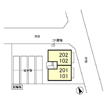 クローバーの区画図