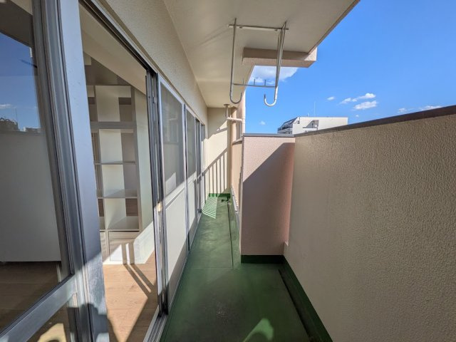 内代コーポのバルコニー