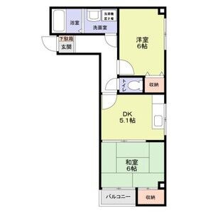 シャトー横枕の間取り