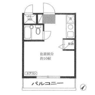 【間取り】 | 約10帖の広いお部屋