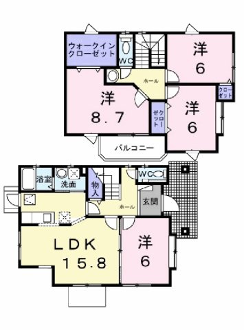 横田ハウスＡの間取り