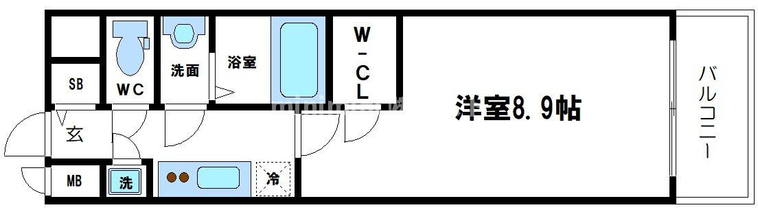 エスリード弁天町グロリアの間取り
