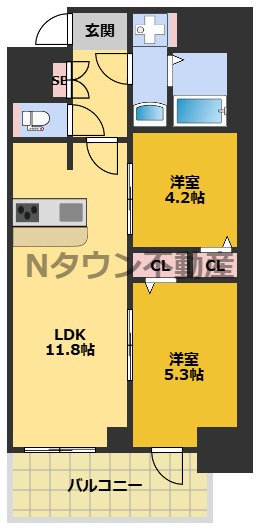 【間取り】 | MAXIV名古屋上前津 | 間取りです。