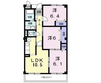 【間取り】 | グランメールＡ