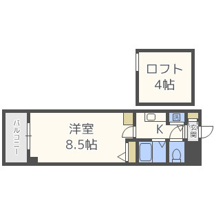 太宰府市石坂１丁目の賃貸マンションの間取り|別号室タイプ