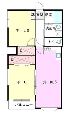 レジデンスアゼリアの間取り
