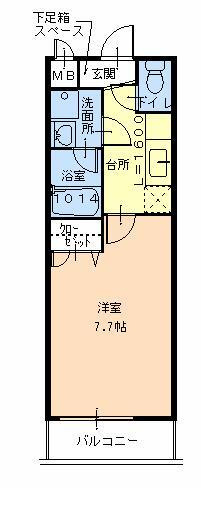 フジパレスパルトネールさとのⅠ番館の間取り