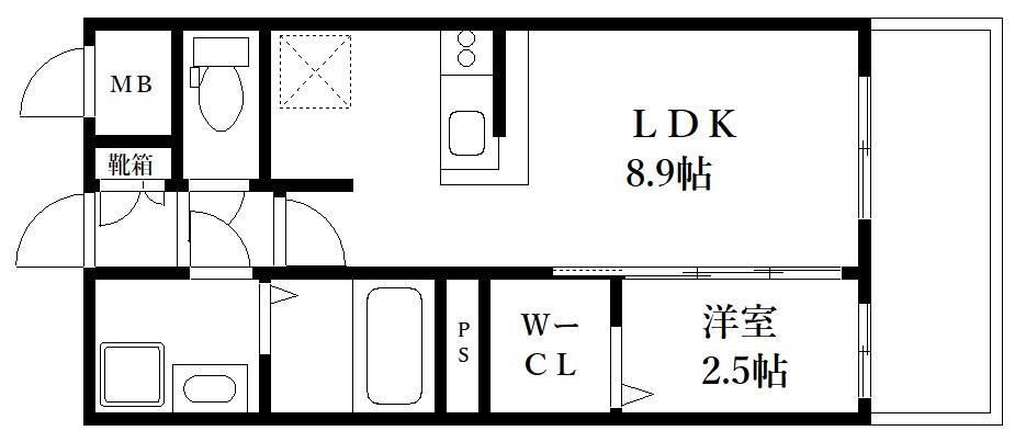 グランフォーレ博多駅東プレミアの間取り
