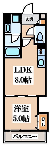 【間取り】 | セレニティ小若江A棟