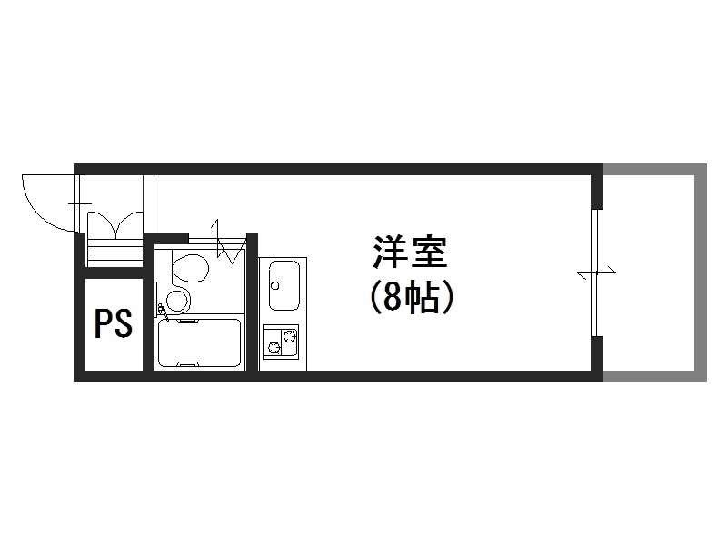スクエアメゾン志紀の間取り