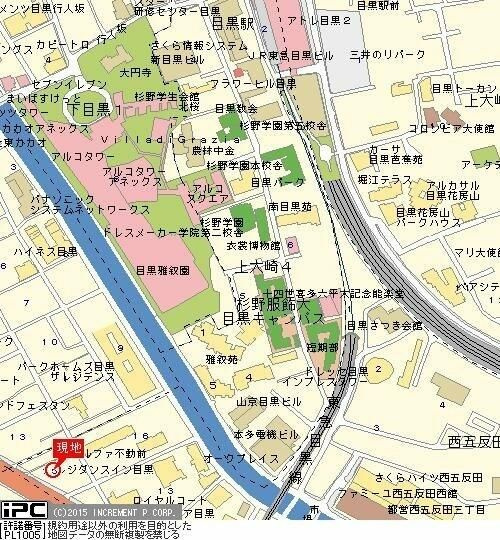 ロイヤルパレス目黒の地図
