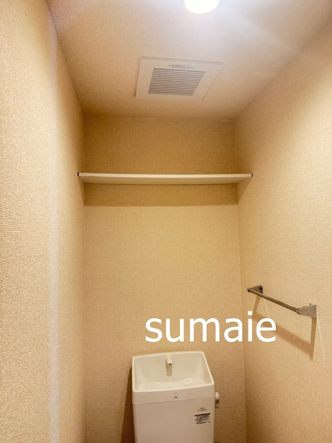 アンジュール新田の収納|トイレの上にも収納♪
