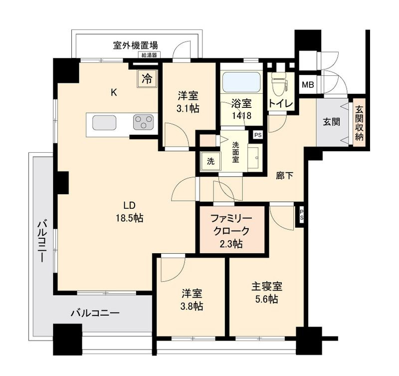 プロスペクト森下の間取り