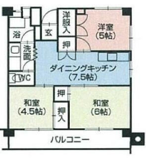 京福日之出マンションの間取り