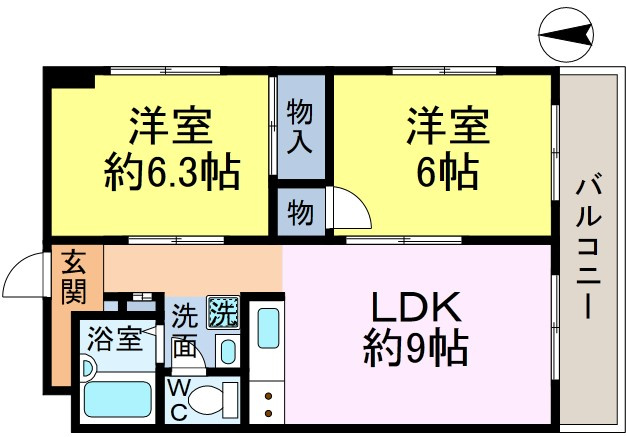 若松レジデンスの間取り