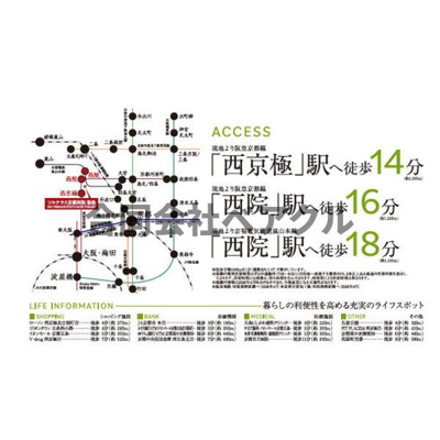 【地図】 | 【仲介手数料0円】ソルテラス京都西院悠洛