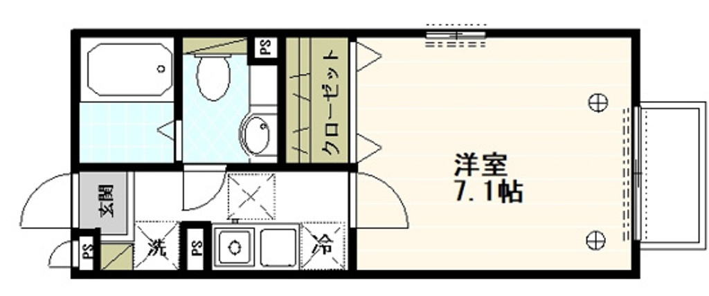 クレールメゾンⅠの間取り