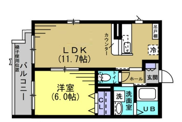 Ｖｅｒｏｎａ　ａｐｔの間取り|間取りです。