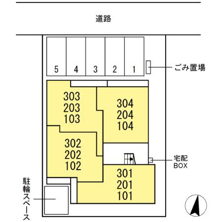 グランメゾン霞の区画図