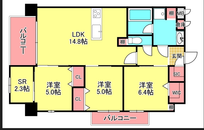 【間取り】 | ブルースカイ平原