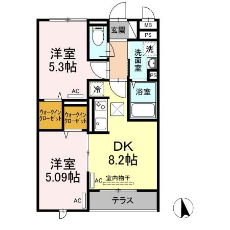 セジュール西台２の間取り