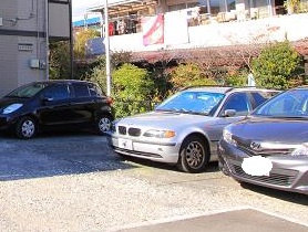 シャンテAの駐車場