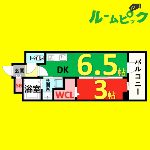エステムコート名古屋サウスネクスト　名古屋市賃貸　仲介手数料無料の間取り