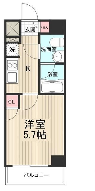 ライジングプレイス堀切の間取り|間取りです。