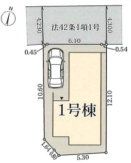 明石市二見町福里　全1棟　新築戸建のエントランス