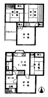 【間取り】 | 尼崎市立花町3丁目　中古戸建