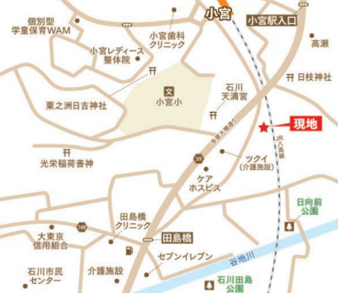 『八王子市中古戸建て』八王子市石川町747-8【仲介手数料無料】　八王子市石川町の地図|～仲介手数料無料☆八王子ひなた不動産～八王子市石川町　中古戸建