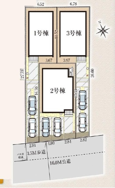 グラファーレ千葉市みつわ台１丁目２０期の区画図