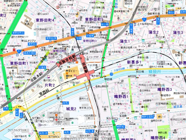 【地図】 | スワンズシティ大阪城ノース