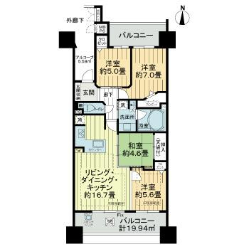 【間取り】 | ライオンズ桜山レジデンス