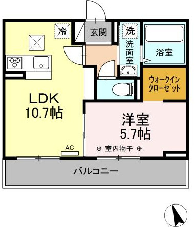 【間取り】 | ウェルデンス戸塚Ａ | 1LDKの間取りです！