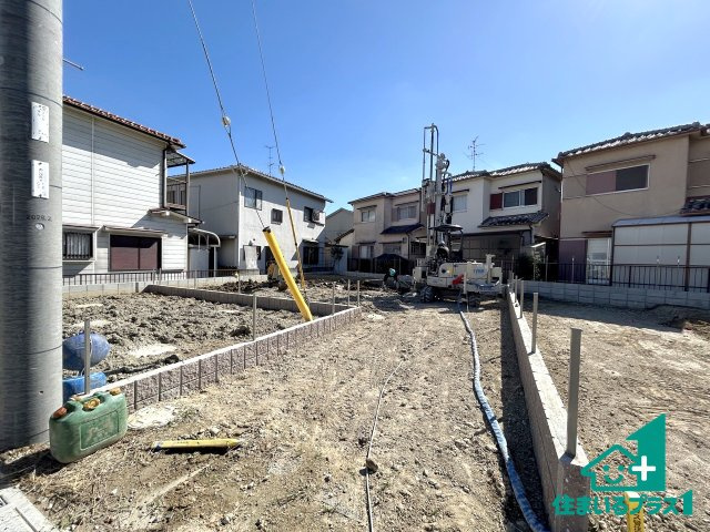 ●31(土)1(日)3(祝)現地説明会！　大和郡山市九条町　第12期　新築一戸建ての外観|建築中ですが現地を見ると分かる事もございますので、ぜひ一度現地をご覧ください。