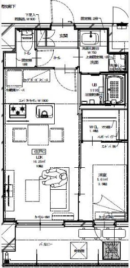 Alivis三国本町の間取り