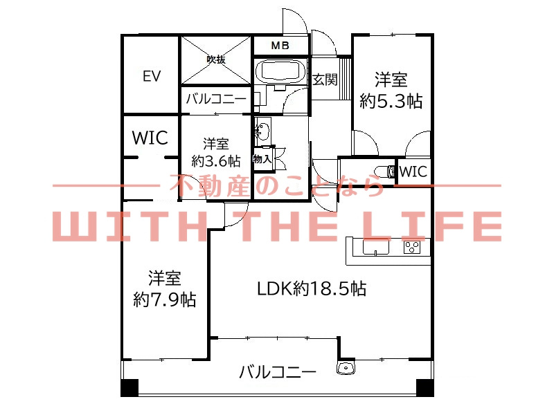 ＭＪＲ鳥栖中央公園【キャッシュバック対象物件】の間取り