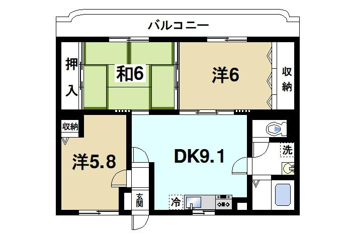 フルーエントⅣの間取り|3LDK