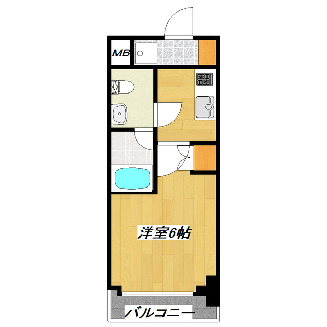 エストゥルース新小岩の間取り|間取図です。