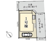 千葉市花見川区柏井1丁目第2の区画図